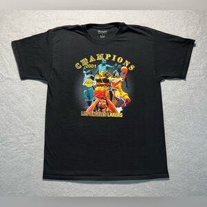 Champion Los Angeles Lakers 2001 NBA Champions T-Shirt Men’s Large Shaq Kobe